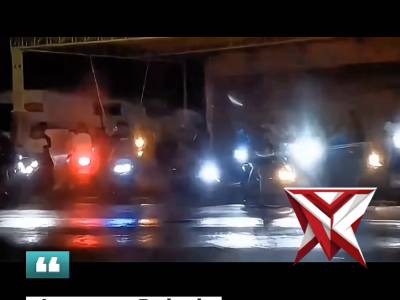 Personel Polsek Maospati bergerak cepat menindaklanjuti aksi masyarakat yang menggunakan jalan raya