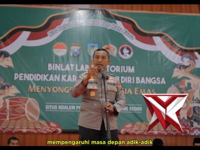 Kapolres Kediri Pimpin Pembukaan Binlat Laboratorium Pendidikan Jati Diri Bangsa - PoliceTube