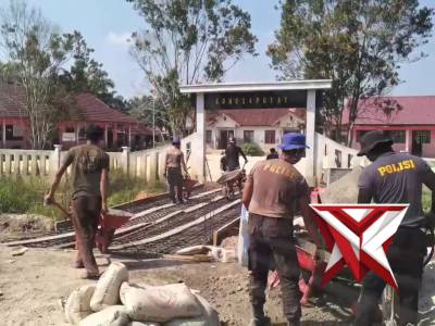 Pembangunan Jembatan Merah Putih Presisi di Satwil Jajaran Polda Riau - PoliceTube