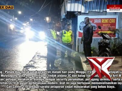 KOMITMEN JAGA KEAMANAN: POLSEK DAU SIAGA DI MALAM HARI! ??????? - PoliceTube
