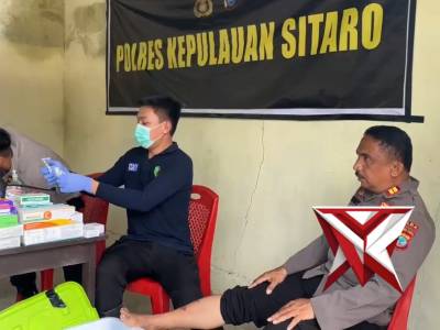 Biddokkes Polda Sulut Laksanakan Pemeriksaan Kesehatan Personel Polres Kepulauan Sitaro Korban Banji - PoliceTube