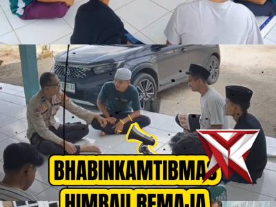 Bhabinkamtibmas Himbau Remaja di Desa Dusun Tua - PoliceTube