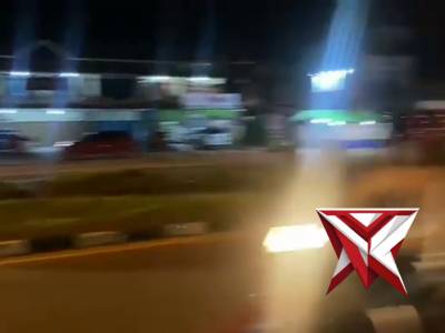 Melakukan penling/himbauan di Jl. Arteri Supadio - PoliceTube