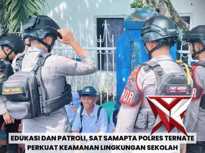 Sat Samapta Polres Ternate melaksanakan patroli rutin dalam rangka menjaga situasi kamtibmas - PoliceTube