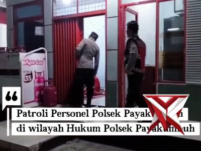 Patroli Personel Polsek Payakumbuh Merupakan kegiatan rutin atau insidental yang dilakukan oleh angg