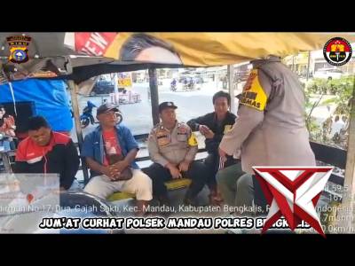 Jum'at curhat Polsek Mandau