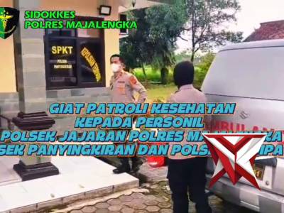 Sie Dokkes Polres Majalengka laksanakan patroli kesehatan ke jajaran Polsek. - PoliceTube