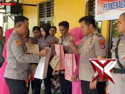 Acara pisah sambut, kasat reskrim, kapolsek mimika baru, kapolsek mimika barat