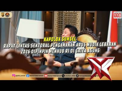 Kapolda Sumsel Tegaskan Kesiapan Pengamanan Arus Mudik Lebaran 2026