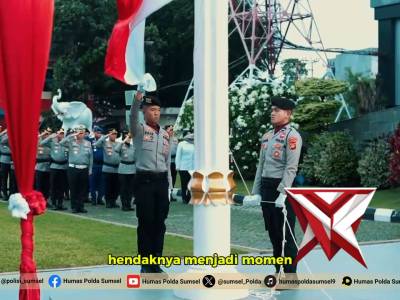 Kapolda Sumsel Irjen Pol. Dr. Sandi Nugroho, S.I.K., S.H., M.Hum Pimpin Upacara Hari Kesadaran Nasio - PoliceTube