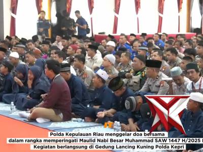 POLDA KEPRI GELAR DOA BERSAMA PERINGATAN MAULID NABI MUHAMMAD SAW 1447 H/2025 M