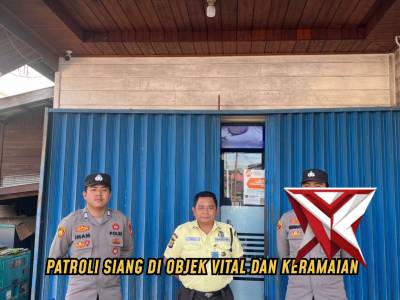 PATROLI RUTIN POLSEK MUARA ANCALONG DI PEMUKIMAN MASYARAKAT - PoliceTube