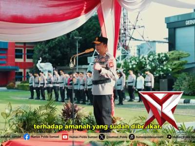 Upacara hari kesadaran Nasional Polda Sumsel - PoliceTube