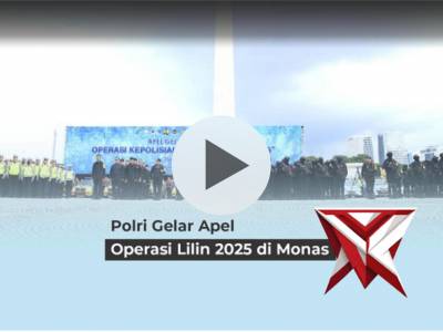 Polri Gelar Apel Operasi Lilin 2025 di Monas
