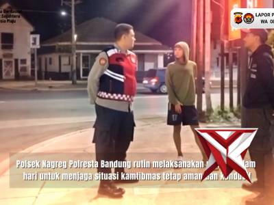 Patroli Malam KRYD Polsek Nagreg