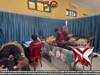 Kegiatan pemeriksaan kesehatan rikkes berkala polres Seluma - PoliceTube