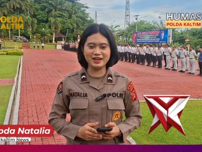 Polda Kaltim melaksanakan Gelar Pasukan Operasi Zebra Mahakam 2025 di halaman Mapolda Kaltim