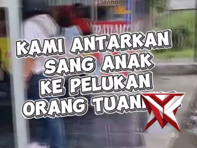 Polsek Pakal Antarkan Sang Anak ke Pelukan Orang Tuanya - PoliceTube