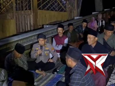 Tahlil dan do'a bersama di jalur Cangar