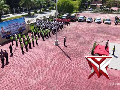 POLDA SULTRA LAKSANAKAN APEL GELAR PASUKAN OPERASI KESELAMATAN ANOA 2026 JELANG IDUL FITRI 1447 H - PoliceTube