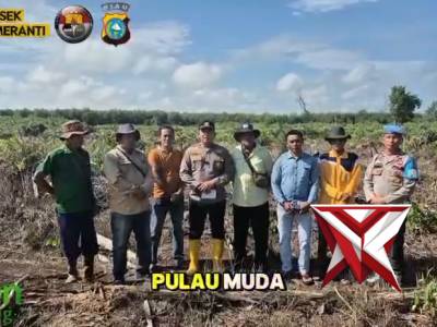 Program Ketahanan Pangan Polsek Teluk Meranti di Desa Pulau Muda - PoliceTube