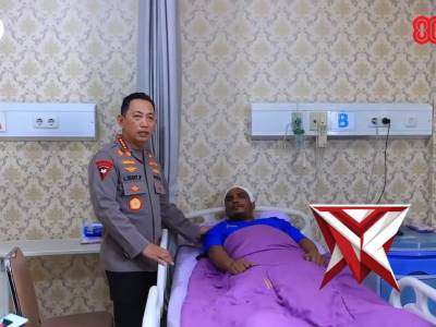 Presiden RI Jenguk Polisi Korban Kerusuhan Aksi Unjuk Rasa