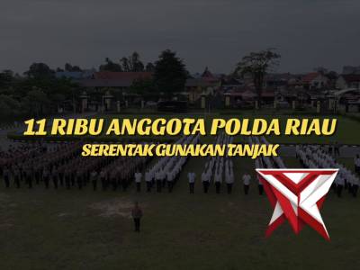 11 Ribu Anggota Polda Riau Serentak Gunakan Tanjak - PoliceTube