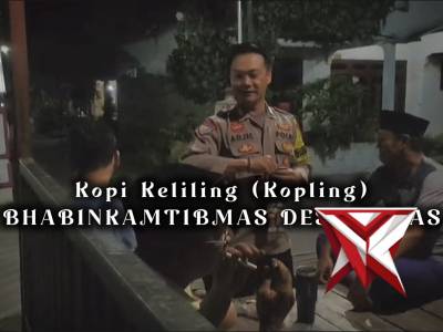 Kopi Keliling (Kopling) Bhabinkamtibmas Desa Getas Bersama Warga Binaan - PoliceTube