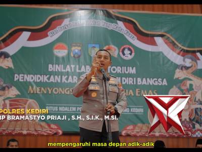 Kapolres Kediri Pimpin Pembukaan Binlat Laboratorium Pendidikan Jati Diri Bangsa - PoliceTube