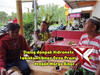 Antisipasi dampak Hidrometeorologi, Bhabinkamtibmas Desa Prajekan Kidul lakukan dialog. - PoliceTube