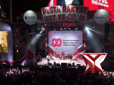 Perayaan Meriah HUT ke-80 RI di Bundaran HI Berjalan Aman