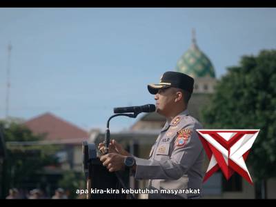 Apel Jam Pimpinan, Kapolres Kediri Ajak Personel Tingkatkan Pelayanan Cepat dan Humanis - PoliceTube