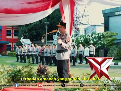 Kapolda Sumsel Irjen Pol. Dr. Sandi Nugroho, S.I.K., S.H., M.Hum Pimpin Upacara Hari Kesadaran Nasio - PoliceTube