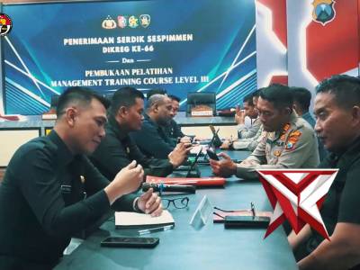 Kapolres Bangkalan AKBP Wibowo, S.I.K., M.H. menerima kunjungan serdik sespimmen dikreg ke-66 dan pe - PoliceTube