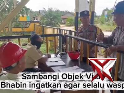 Sambangi Objek Vital Pak Bhabin Ingatkan Agar Selalu Waspada - PoliceTube