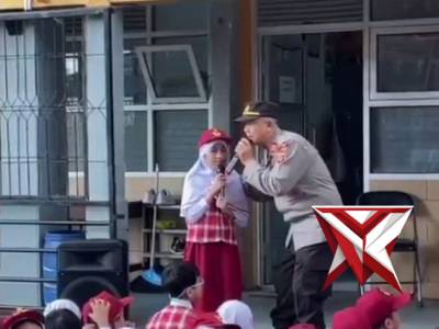 Kanit Binmas Polsek Cimenyanmelaksanakan kunjungan ke SD Ibnu Sina