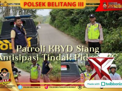 PATROLI KRYD SIANG ANTISIPASI TINDAK PIDANA 3C - PoliceTube