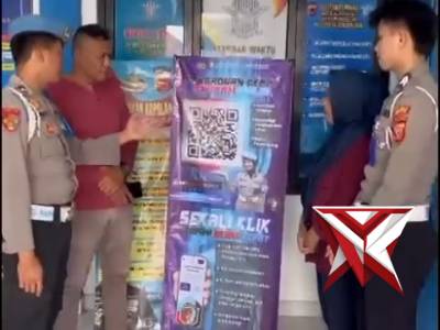 Sipropam Polres Tasikmalaya melaksanakan kegiatan sosialisasi penggunaan QR Barcode Yanduan - PoliceTube