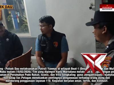 MALAM TETAP TERJAGA: PATROLI BEAT-1 POLSEK DAU MENYAPA! ??????? - PoliceTube