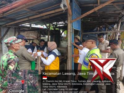 Bhabinkamtibmas Kel. Lawang Aipda Mas Edi Efendi Monitoring Kegiatan Dinas Pekerjaan Umum - PoliceTube