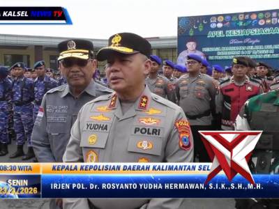 Polda Kalsel Gelar Apel Kesiapsiagaan Dalam Rangka Menjaga Kamtibmas Selama Bulan Suci Ramadhan