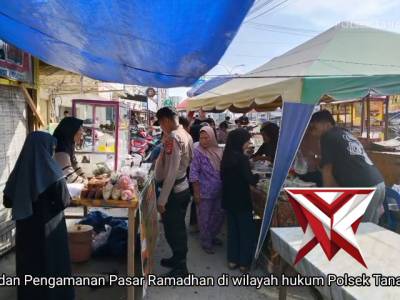 patroli dan pam pasar di wilkum tanah putih