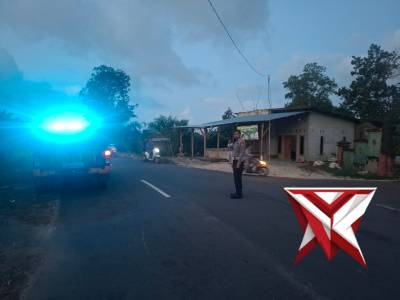 Patroli Pembubaran Balap Liar di Desa Gunung Muda Kecamatan Belinyu