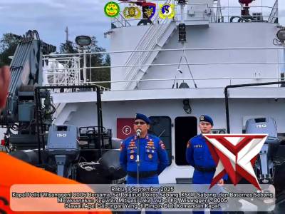 LATIHAN GABUNGAN KORPOLAIRUD KECELAKAAN LAKA LAUT
