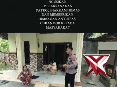 POLSEK NGUSIKAN PATROLI HARKAMTIBMAS