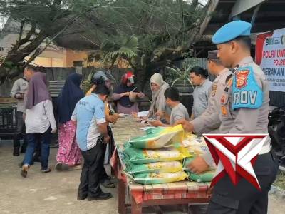 Gelar Pasar Pangan Murah, Polres Aceh Singkil Berkolaborasi dengan Dinas Pangan Kabupaten Aceh Singk
