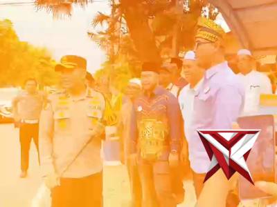 Buka bermaa Bagi Takjil dan bibit pohon Polres Indragiri Hulu