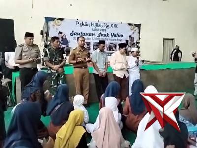 Kapolsek Tajinan bersama Muspika hadiri acara santunan anak yatim