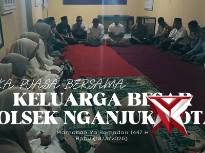 Buka Puasa Bersama Keluarga Besar Polsek Nganjuk Kota