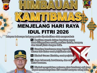 HIMBAUAN KAMTIBMAS
MENJELANG HARI RAYA IDUL FITRI 2026